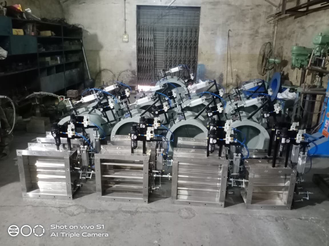 Pneumatic-operated Rectangular Damper