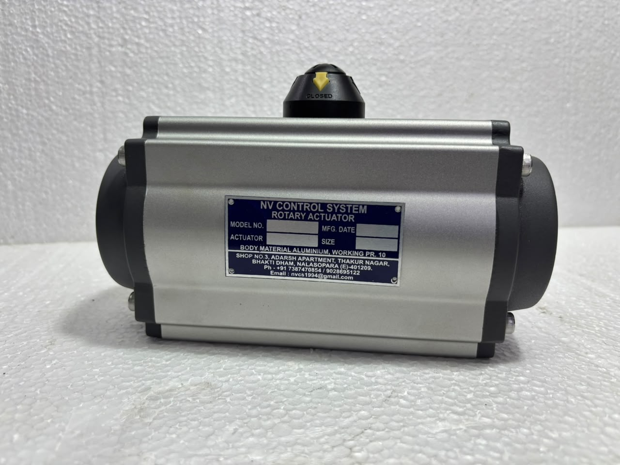 NV Control System Pneumatic Rotary Actuator